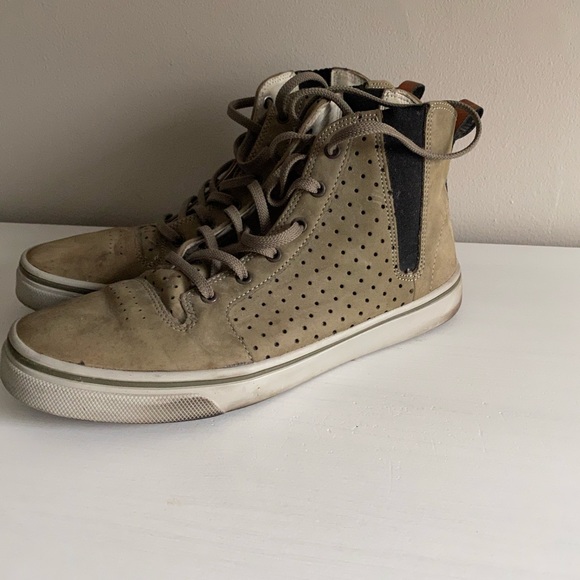 2 for $50 Hi-Top military green sneakers - Picture 2 of 5